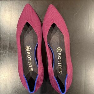 Rothy's Women's Plum and Blue Flats